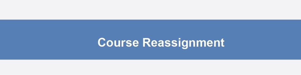 Course Resassignment